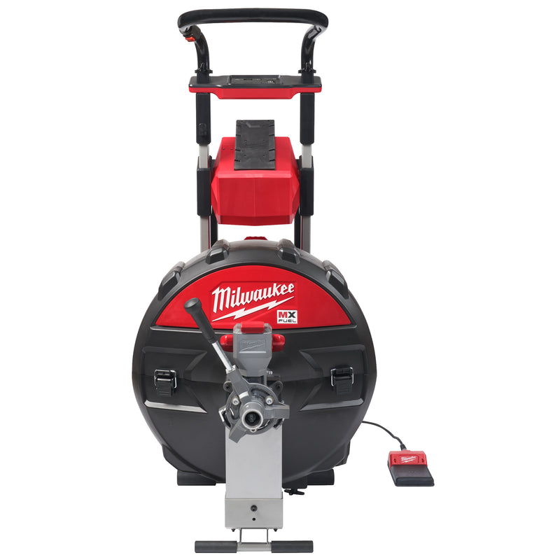 MX FUEL Large Sewer Drum Machine with Powertredz with Charger & 3.0AH Battery